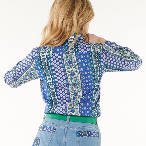 Souleido Vintage Style Multi-Print Cotton Shirt - Picture 4 of 15